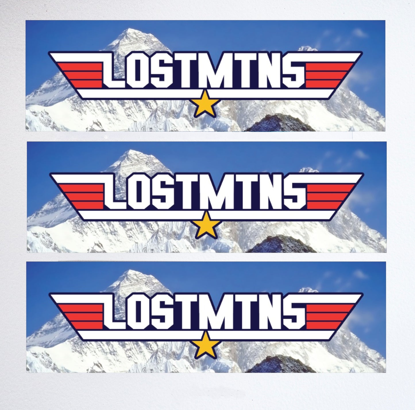 #LOSTMTNS vinyl bumper stickers