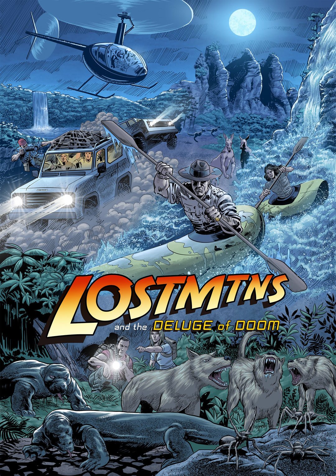 LOSTMTNS Posters Deluge of Doom by Jason Paulos